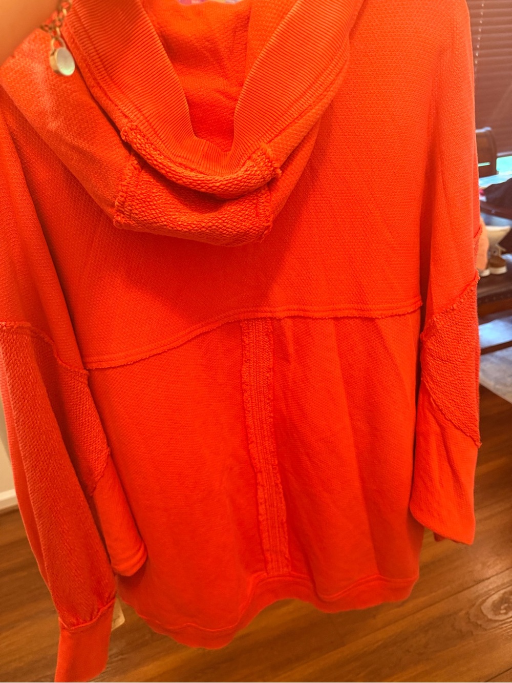 Free People Bella rosa Hooded Open Cardigan Swatshirt - Picture 5 of 5